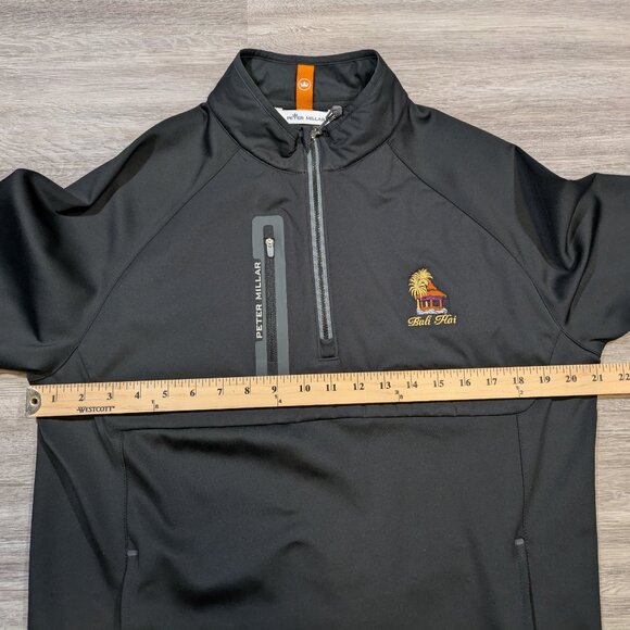 Peter Millar Men's Medium Hyperlight Weld Hybrid 1/2 Zip Golf Jacket Bali Hai - Picture 10 of 12